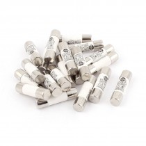 20 Pcs RO15 RT18 RT14 Ceramic Cylindrical Tube Fuse 6A 380V 10x38mm