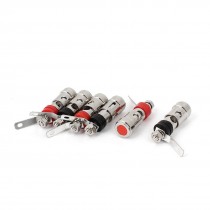 6pcs Audio Speaker Terminal Spring Load Press Type Self Locking Binding Post