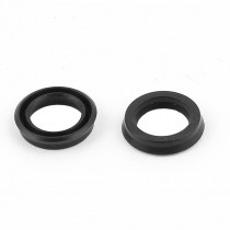 2pcs 10mmx7mmx2mm Rubber Air Seal Gaskets Black for Solenoid Valve