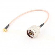N Male to MCX Male Right Angle Adapter Connector RG316 Coaxial Cable 20cm