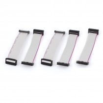 5pcs FC20P 20 Pin Arduino DIY IDC Socket Extension Flat Ribbon Cable Wire 10cm