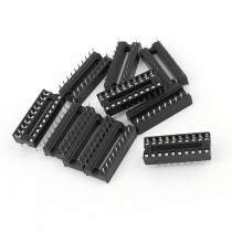 10 Pcs 2 0mm 2 Row 20 Pins Soldering DIP IC Chip Socket Adaptor