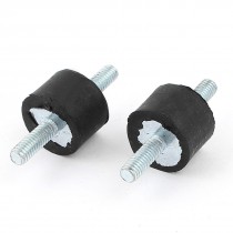 2 Pcs 5 8" x 3 8" Rubber Shock Absorber Vibration Isolator Mounts M4