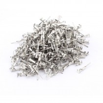 500pcs Silver Tone Male Spade Crimp Terminals 1 5mm Wiring Connectors