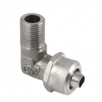 Quick Screw Metal 9.3mm Threaded Air Tubing Fitting