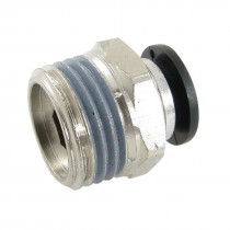 10mm x 21mm Thread Pneumatic Tube Push in Connect Quick Fittings
