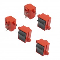 5 Pcs 2 Pin SPST On/Off Rocker Switch AC 6A/250V 13A/125V Red