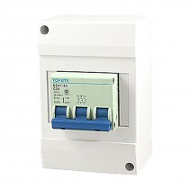 White Plastic Case 3 Poles Miniature Circuit Breaker AC 400V 25A