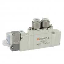 DC 24V L Plug Wired Connector 5 Port Solenoid Valve New