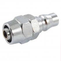 PP40 Pipe Fitting Air Quick Coupler Adapter Silver Tone