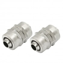 2 Pcs 8mm x 12mm Pneumatic Air Tube Quick Connector Coupler Fitting