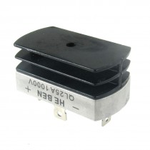 25A 1000V Volt Metal Case Bridge Rectifier with Heatsink QL25A