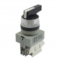 300V 3A 1NO 2 Terminals Double Position Selector Push Button Switch