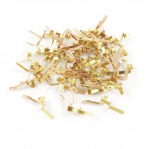 50 Pcs F500-0.11B Gold Tone Carbon Brush Holder for F500 Motor Xbegs
