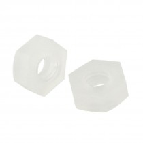30 Pcs 5/64" Female Thread Insulated Fastener Nut White PN-3N