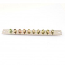 Screw Install 3x25 Model 10 Terminals Wire Connector Barrier Block Bronze Tone