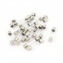 20pcs 6 x 30mm Quick Blow Low Breaking Capacity Glass Tube Fuse 1 5A 250V