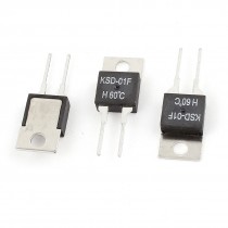 3pcs 60 Celsius Degree Normal Open Temperature Switch Sensor Thermostat KSD 01F