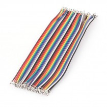 15cm Long 2 54mm Pitch Jumper Cable Wire 40P 40P 40pin Female Connector Colorful