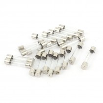 20pcs 6x30mm Quick Blow Fast Acting Low Break Capacity Glass Tube Fuse 2 5A 125V