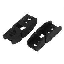 2 Pairs Black Plastic End Connector for 10x15mm Cable Drag Chain Wire Carrier