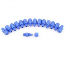 6pcs 9 5mm 1 8BSP Dual Ways PVC Pneumatic Quick Pipe Coupler for 8mm OD Hose