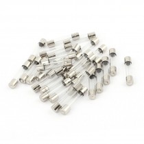 30pcs 6x30mm 6 3A 250V Quick Blow Fast Acting Cylindrical Glass Tube Fuse