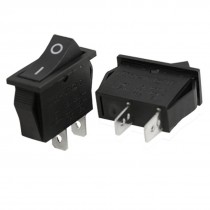 10pcs x ON-OFF 2 Position SPST 2 Pin Snap in Rocker Switch 15A/250V 20A/125V AC