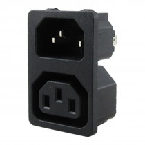 AC 10A 250V IEC 320 C13 Male C14 Female Inlet Power Socket