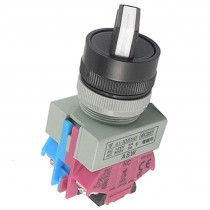 AC 600V 10A Two 2 Position Rotary Select Selector Switch 22mm 1 NO N/O 1 NC N/C