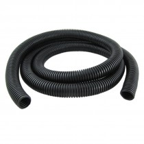 1.5M 20mm Inner Dia Black Flexible Corrugated Tube Bellows Hose