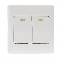 2-Gang Wall Mount Light Button Switch Plate Cover