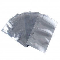 25 Pcs Anti Static Shielding Bags 3" x 6" Silver Tone Open Top