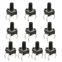 10 Pcs PCB Momentary Tactile Tact Push Button Switch 4.5 x 4.5 x 7.1mm 4 Pin DIP