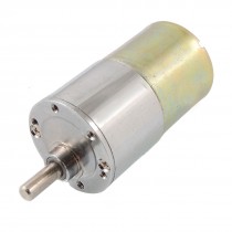 10RPM Output Speed 37mm Diameter 24V 0.33A DC Geared Motor