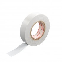 18mm Width Self Adhesive White PVC Insulating Tape Roll 21M