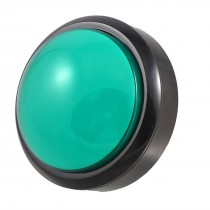 80mm Dia Green Round Push Button w Micro Limit Switch for Arcade Video Game