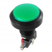 12V DC LED Light Illuminated Green Round Momentary Push Button Switch 1 NO 1 NC