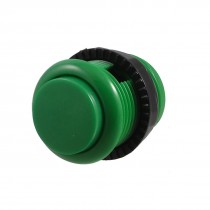 Green Plastic 24mm Dia 2 Pins Soldering Arcade Game PCB Push Button