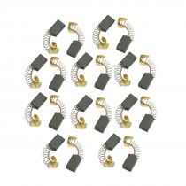10 Pairs 3/5" x 2/5" x 6/25" Electric Motor Carbon Brushes