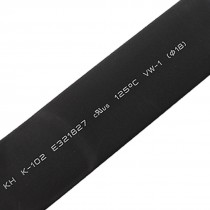 Black 18mm Diameter Polyolefin 2:1 Halogen-Free Heat Shrink Tubing 1M 3.3Feet