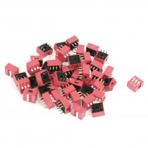 50 Pcs 2 Row 6 Pins 2.54mm Pitch 3 Positions Slide Style DIP Switch
