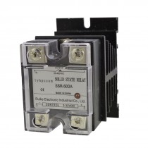 DC to AC 3-32VDC 24-480VAC Solid State Relay SSR 50A SSR-50DA + Heat Sink New