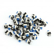 50 Pcs Momentary Type 6 Pin Torch Mini Push Button Switch 7x7mm