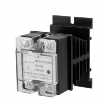 40Amp AC-AC Solid State Relay SSR AC 150-350V to AC 24-480V + Heat Sink