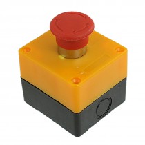 Red Sign Mushroom Emergency Stop Push Button Switch Station 1 NC N/C 10A 600V