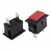 10 Pcs SPST On/Off Snap in Momentary Push Button Switches AC 6A/250V 10A/125V