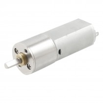 DC 6V 16GA 60RPM Gear Box Dia Robot Micro DC Geared Motor Silver Tone