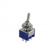 5pcs 3 Position 2P2T DPDT ON-OFF-ON Miniature Mini Toggle Switch