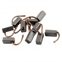 Repair Parts 17/32" x 7/32" x 6/32" DC Electric Motor Carbon Brush 10 Pcs